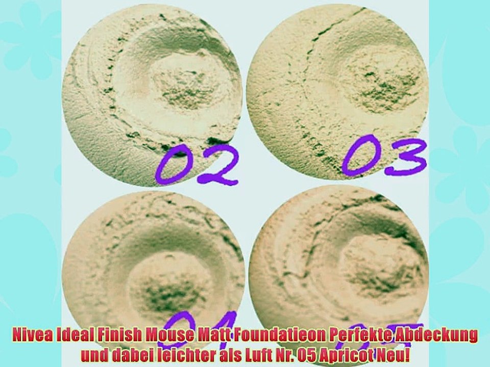 Nivea Ideal Finish Mouse Matt Foundatieon Perfekte Abdeckung und dabei leichter als Luft Nr.