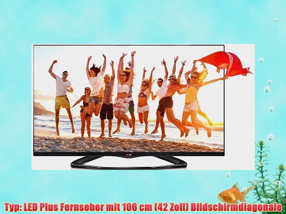 LG 42LA6608 106 cm (42 Zoll) Cinema 3D LED-Backlight-Fernseher (Full HD 400Hz MCI WLAN DVB-T/C/S