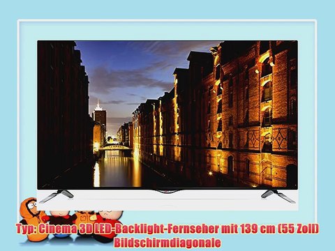 LG 55UB836V 139 cm (55 Zoll) Cinema 3D LED-Backlight-Fernseher (Ultra HD 900Hz UCI DVB-T/C/S