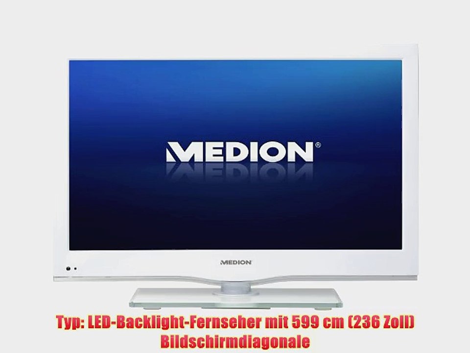 Medion P12847 599 cm (236 Zoll) LED-Backlight-Fernseher (HDMI SCART VGA USB) wei?
