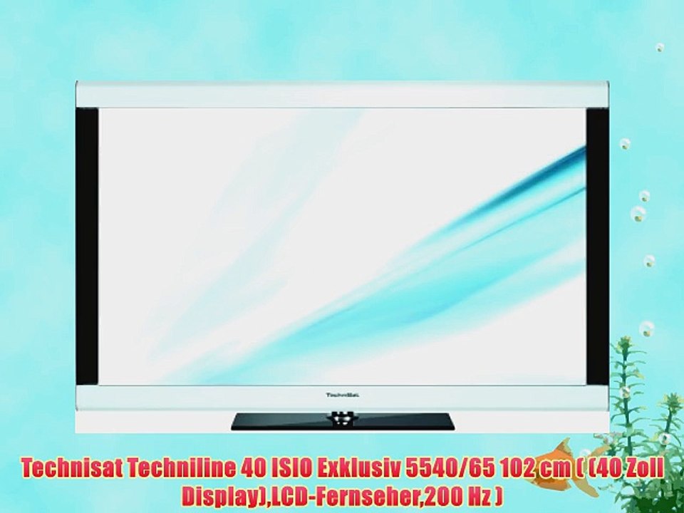 Technisat Techniline 40 ISIO Exklusiv 5540/65 102 cm ( (40 Zoll Display)LCD-Fernseher200 Hz