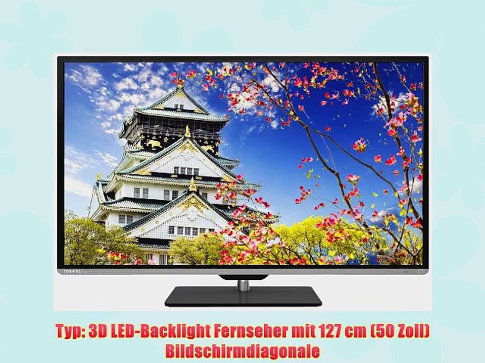 Toshiba 50L5333DG 127 cm (50 Zoll) 3D LED-Backlight-Fernseher (Full HD 200Hz AMR DVB-T/C CI )