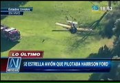 Harrison Ford gravemente herido tras estrellar avión que piloteaba