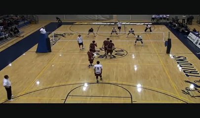 Stanford Men's Volleyball 04_04_09 Erik Shoji Kick Assist