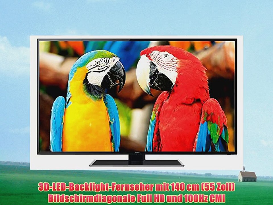 Thomson 55FZ4633 140 cm (55 Zoll) 3D LED-Backlight-Fernseher (Full HD 100Hz CMI DVB-C/T Smart