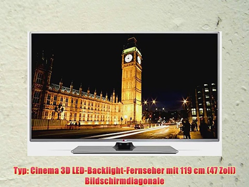 LG 47LB656V 119 cm (47 Zoll) Cinema 3D LED-Backlight-Fernseher (Full HD 500Hz MCI DVB-T/C/S