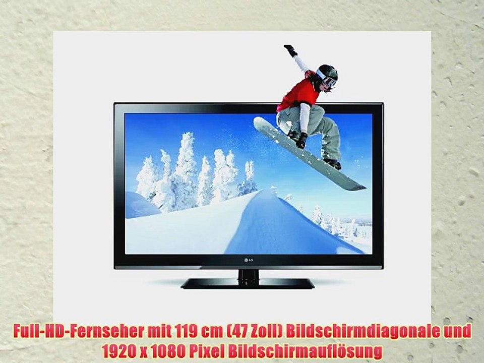 LG 47CM960S 119 cm (47 Zoll) Cinema 3D LCD-Fernseher EEK C (Full-HD 100Hz MCI DVB-T/C/S CI