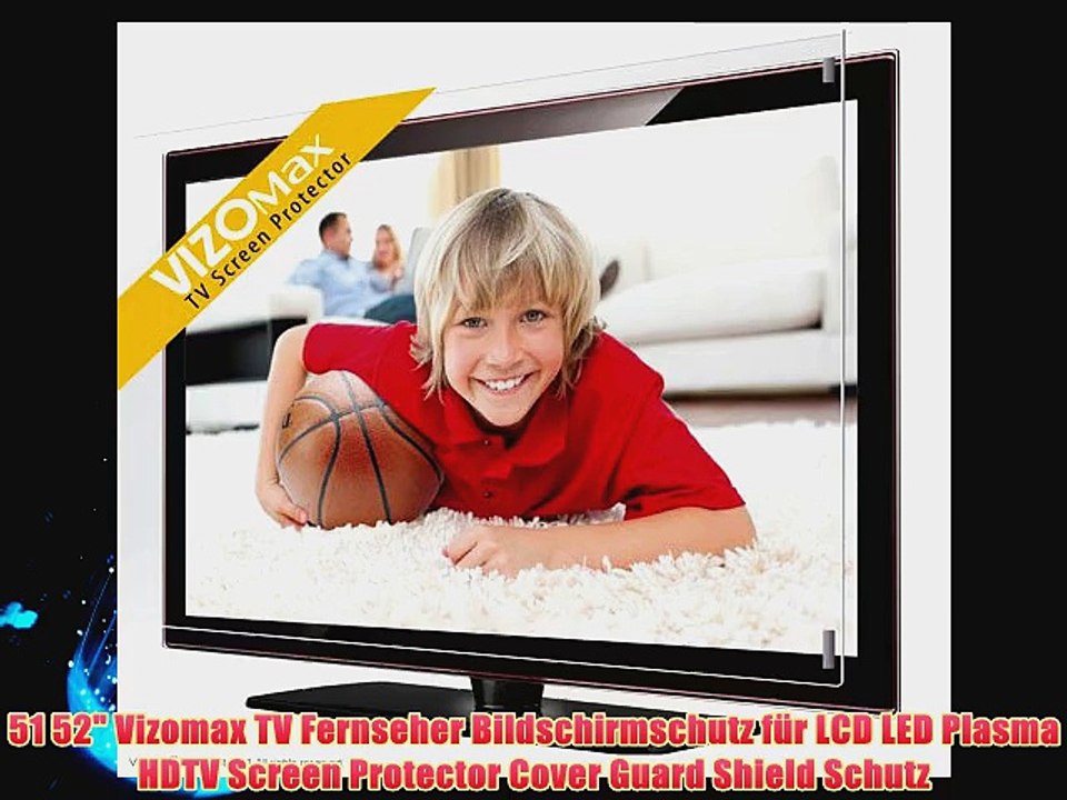 51 52 Vizomax TV Fernseher Bildschirmschutz f?r LCD LED Plasma HDTV Screen Protector Cover