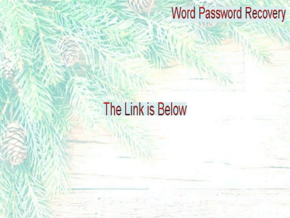 Word Password Recovery Cracked [word password recovery master registration code]