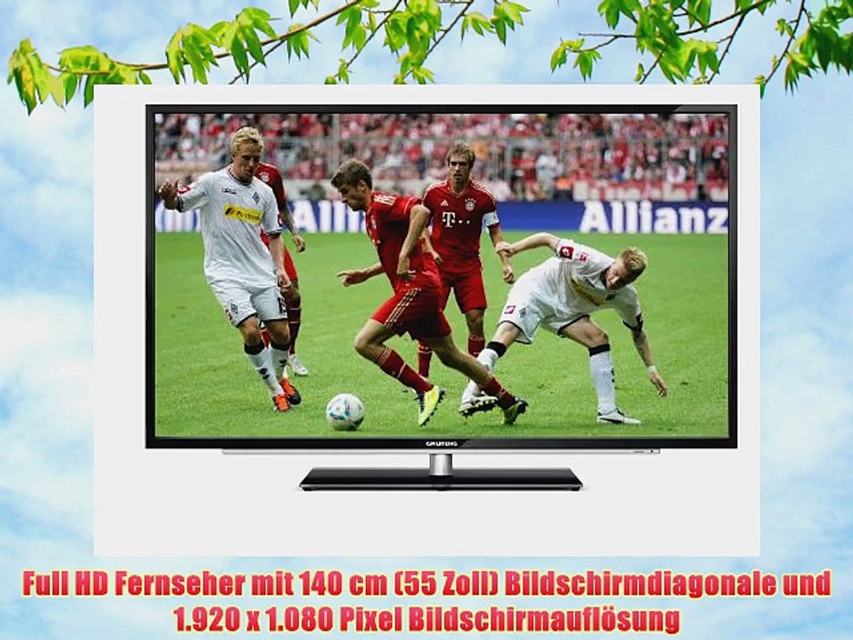 Grundig 55 VLE 9270 BL 140 cm (55 Zoll) 3D LED-Backlight-Fernseher (Full-HD 400 Hz PPR DVB-T/C/S2