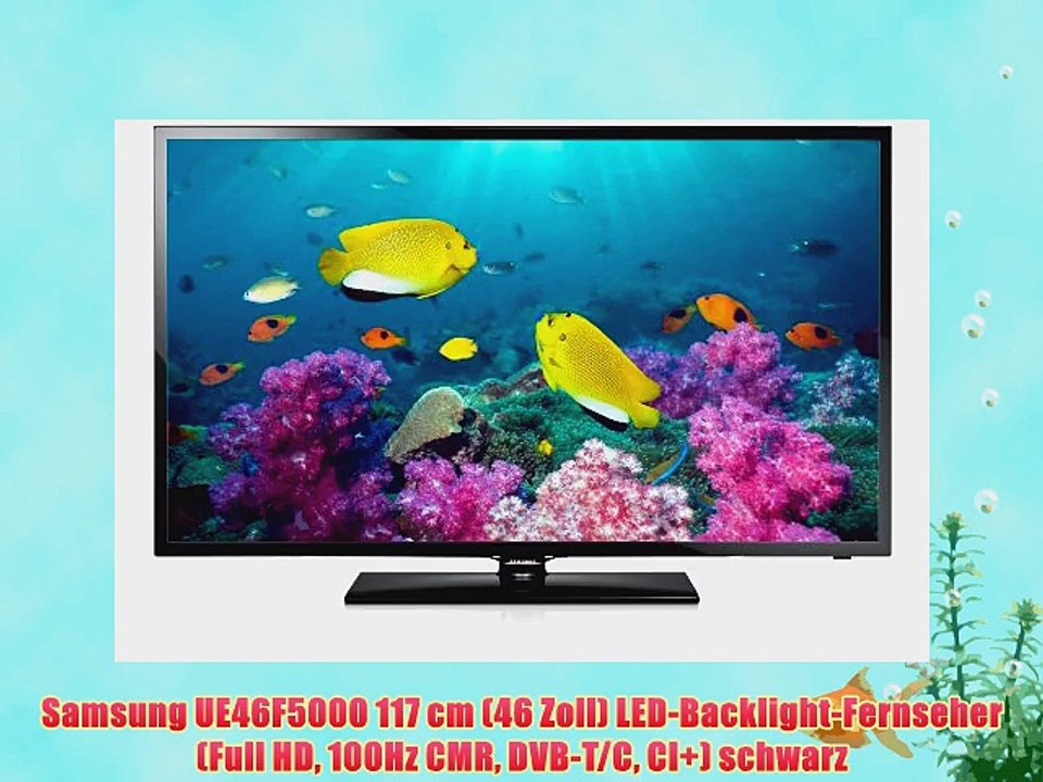 Samsung UE46F5000 117 cm (46 Zoll) LED-Backlight-Fernseher (Full HD 100Hz CMR DVB-T/C CI )