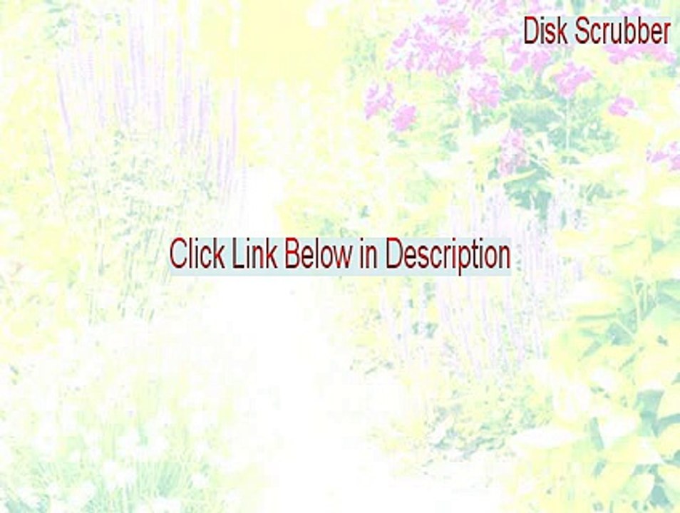 Disk Scrubber Key Gen - Instant Download (2015)