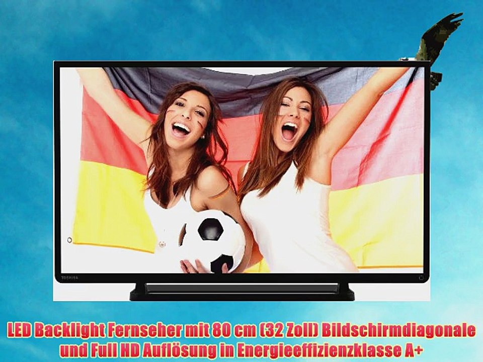 Toshiba 32L2433DG 80 cm (32 Zoll) LED-Backlight-Fernseher (Full HD 200Hz AMR DVB-C/-T CI  HDMI