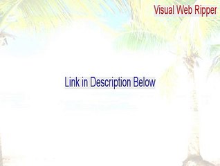 Visual Web Ripper Serial (Free Download)