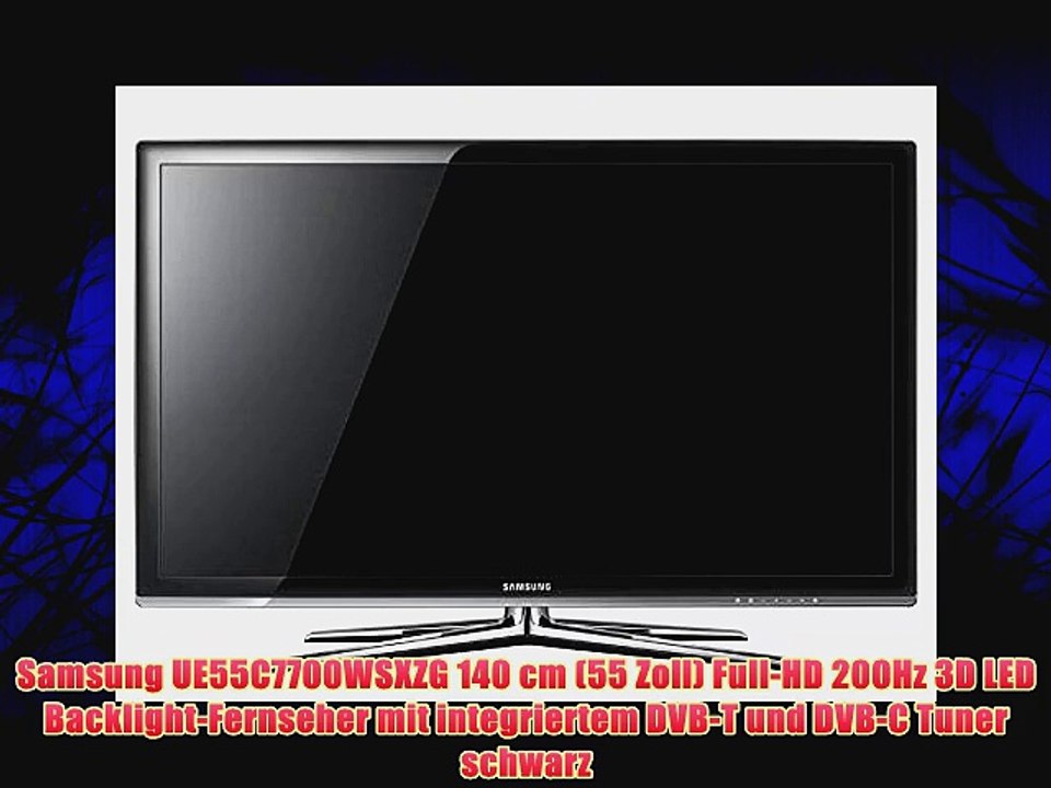 Samsung UE55C7700WSXZG 140 cm (55 Zoll) Full-HD 200Hz 3D LED Backlight-Fernseher mit integriertem