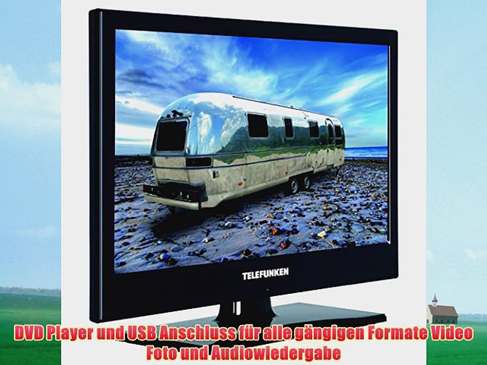 Telefunken L19H130X LED Fernseher 19 Zoll 48 cm TV mit DVB-S /S2 DVB-T DVB-C DVD USB 230V  12Volt