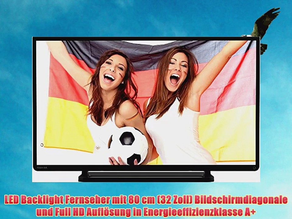 Toshiba 32L2443DG 80 cm (32 Zoll) LED-Backlight-Fernseher (Full HD 200Hz AMR DVB-C/-T/-S CI