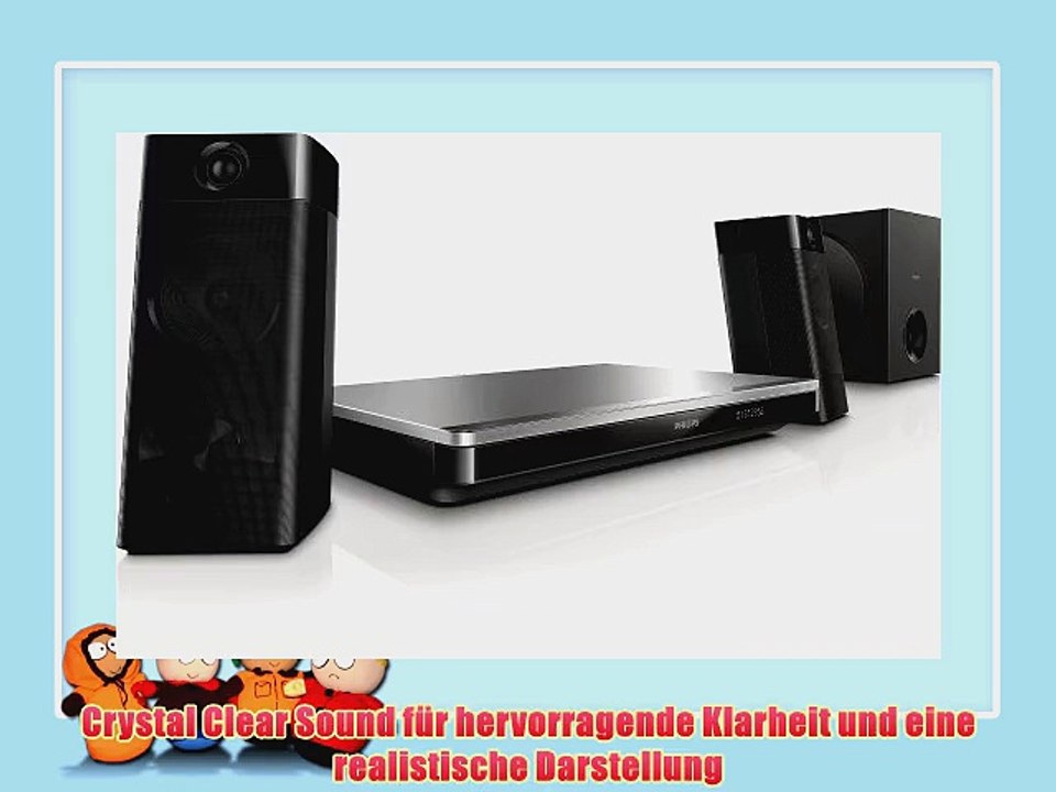 Philips HTB 5250DG 3D-Blu-ray-Player (Full HD WiFi 2 x HDMI Bluetooth USB) schwarz