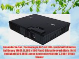 NEC L50W DLP-Projektor (1280x800 Pixel 2000:1 500 ANSI-Lumen HDMI) schwarz