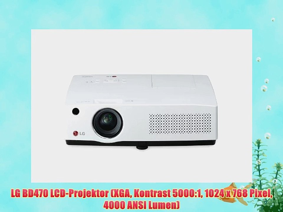 LG BD470 LCD-Projektor (XGA Kontrast 5000:1 1024 x 768 Pixel 4000 ANSI Lumen)
