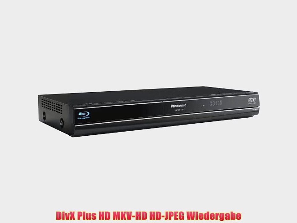 Panasonic DMP-BDT100EG 3D Blu-ray-Player (HDMI DLNA DivX Ultra-zertifiziert USB 2.0) schwarz