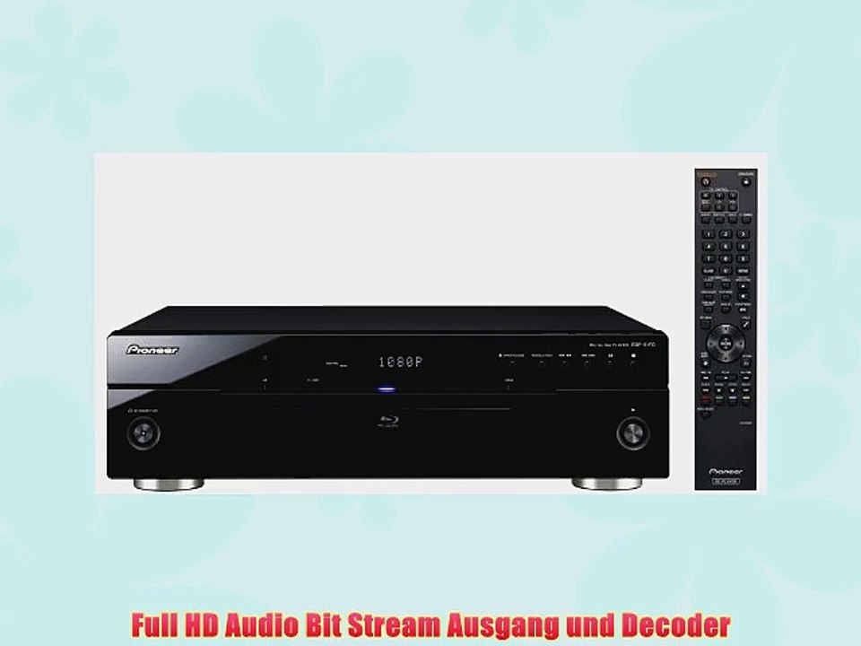 Pioneer BDP 51 FD Blu-ray Player (HDMI Full HD Ausgang) schwarz