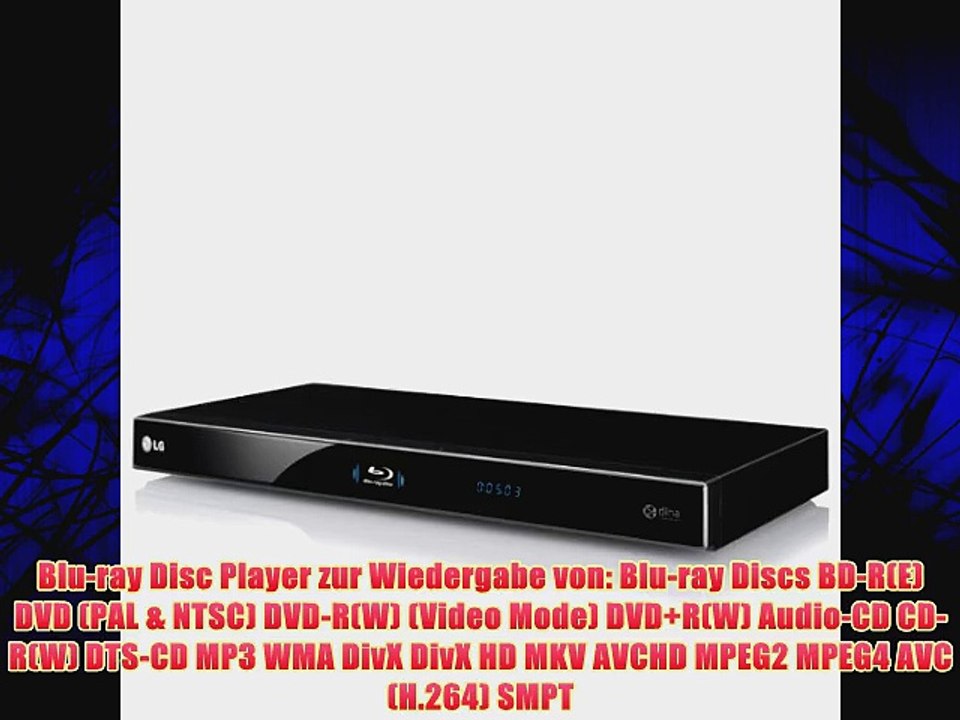 LG BD 570 Netzwerk Blu Ray Player (HDMI Upscaler 1080p DivX Ultra-zertifiziert WiFi DLNA Unterst?tzung