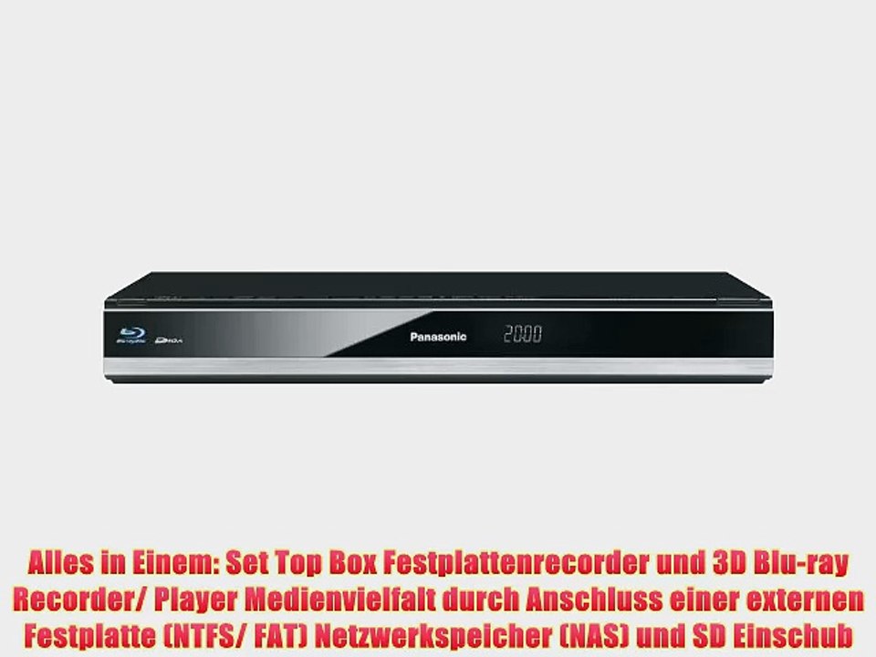Panasonic DMR-BST720EG Blu-ray Recorder mit Twin HD DVB-S Tuner  schwarz