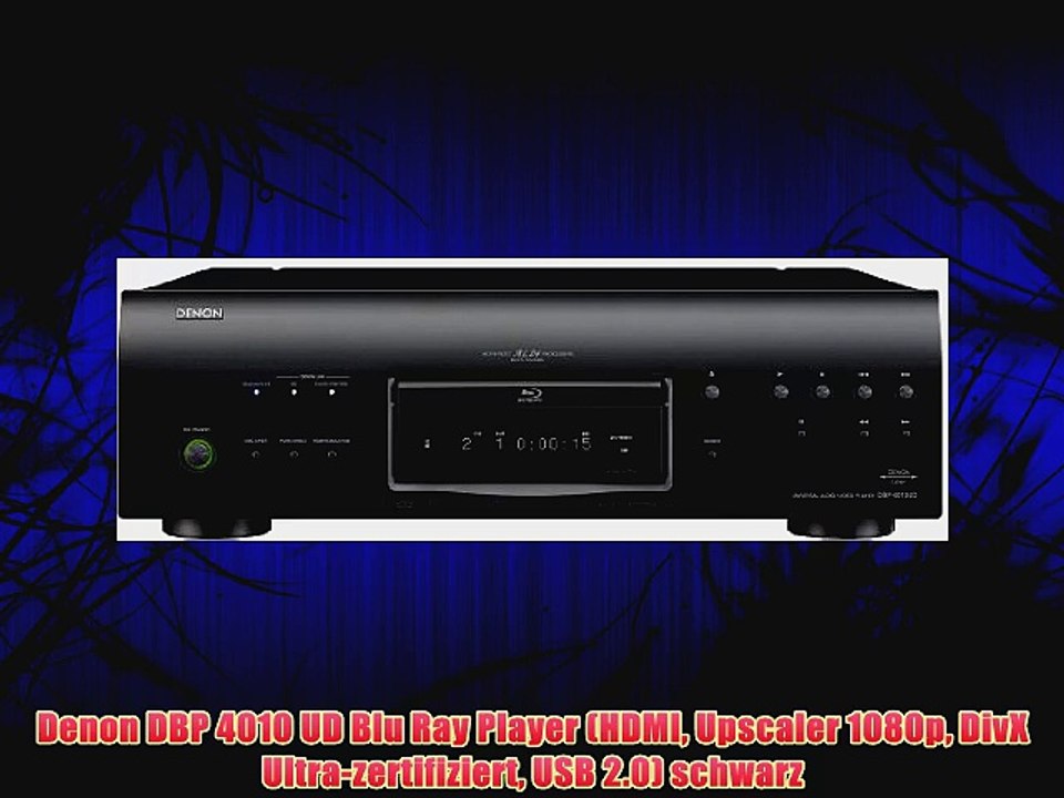 Denon DBP 4010 UD Blu Ray Player (HDMI Upscaler 1080p DivX Ultra-zertifiziert USB 2.0) schwarz