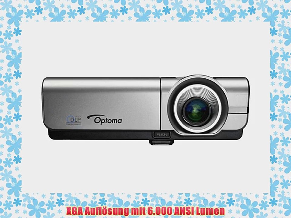 Optoma X600 DLP-Projektor (XGA Kontrast 10000:1 1024 x 768 Pixel 6000 ANSI Lumen 2x HDMI RJ-45)