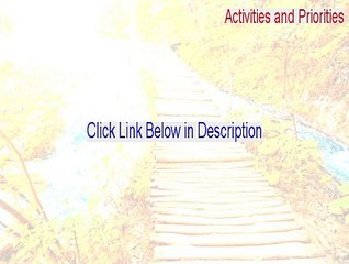Activities and Priorities Download Free - Download Now (2015)