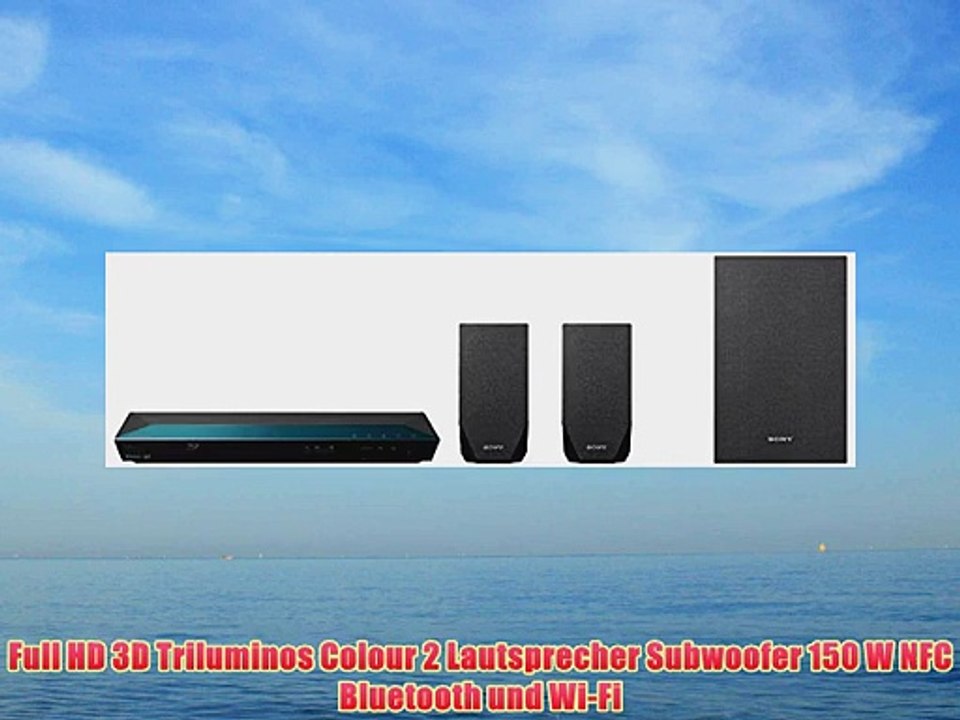 Sony BDVEF1100 2.1 Blu-Ray Heimkinosystem ( 150W 3D WLAN Bluetooth NFC) schwarz