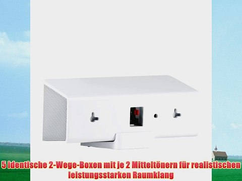Teufel Consono 35 Mk3 5.1-Set Weiss - Leistungsstarkes Heimkino-Set im Micro-Format