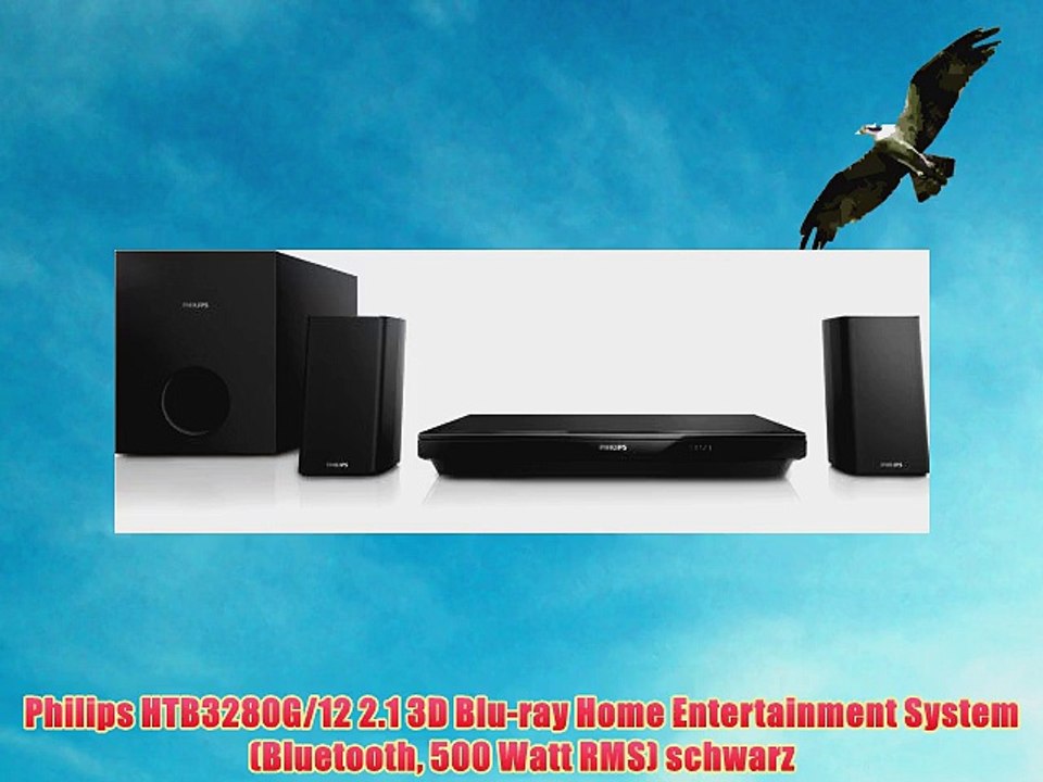 Philips HTB3280G/12 2.1 3D Blu-ray Home Entertainment System (Bluetooth 500 Watt RMS) schwarz