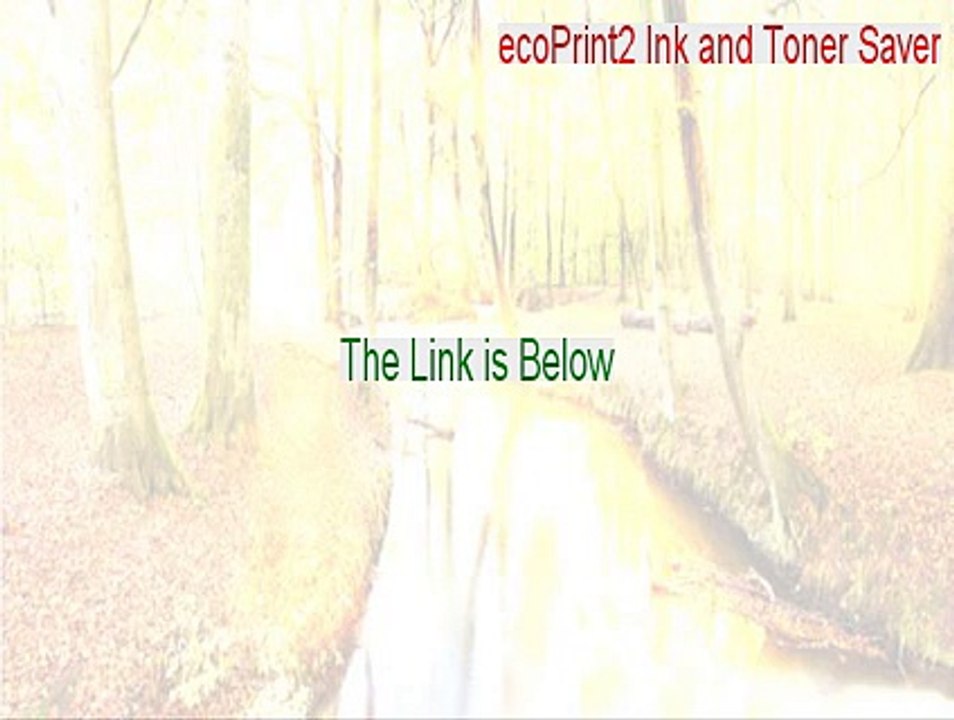 ecoPrint2 Ink and Toner Saver Serial (Download Now)
