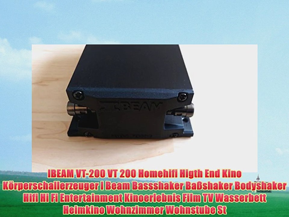 IBEAM VT-200 VT 200 Homehifi Higth End Kino K?rperschallerzeuger I Beam Bassshaker Ba?shaker