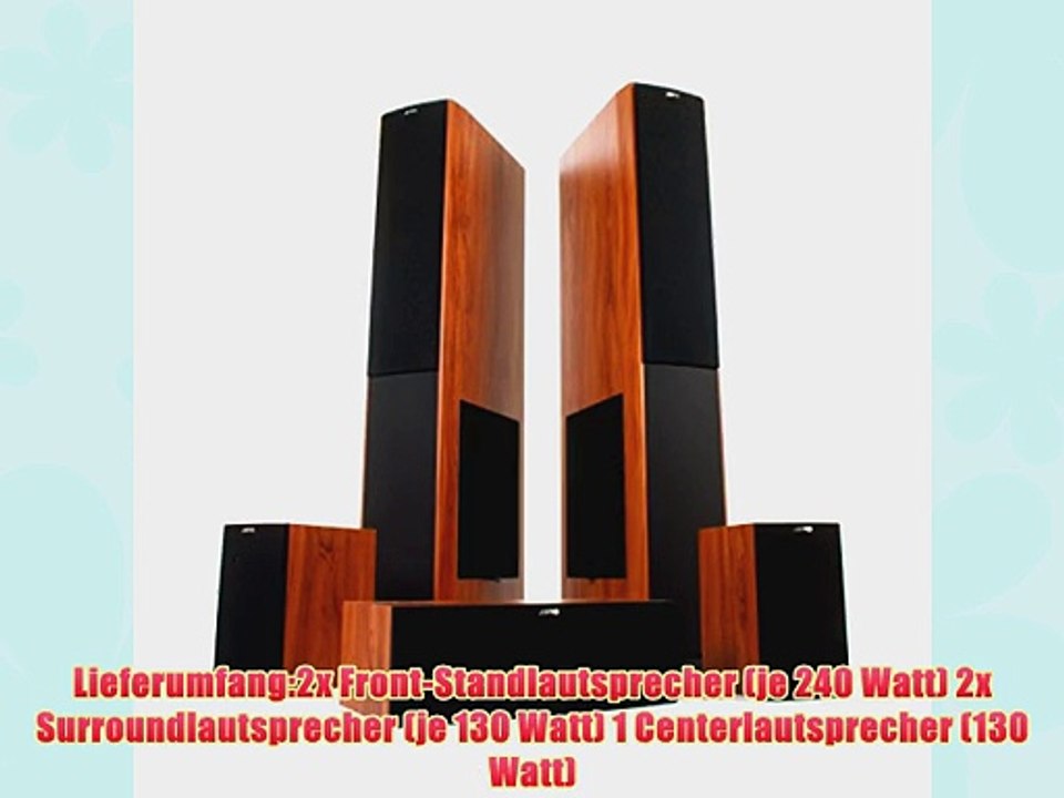 Jamo S 628 HCS dark apple 5.1 Heimkinosystem