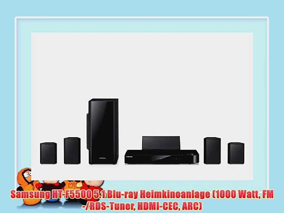 Samsung HT-F5500 5.1 Blu-ray Heimkinoanlage (1000 Watt FM-/RDS-Tuner HDMI-CEC ARC)