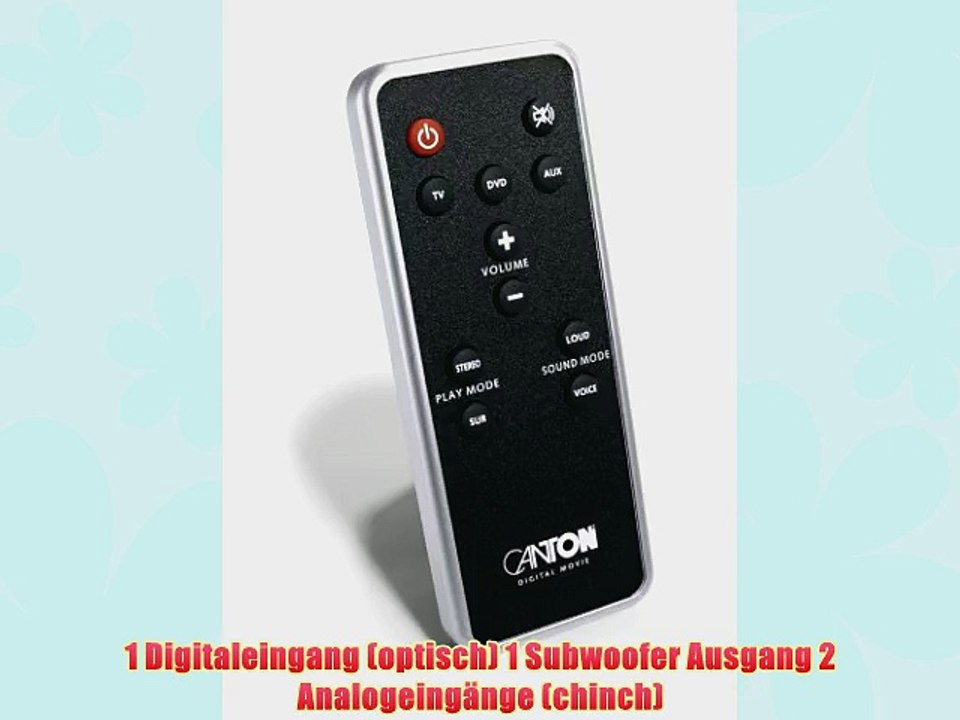 Canton DM 8.2 Virtual Surround System (100 Watt) seidenmatt wei?