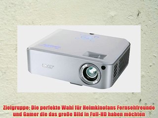 Acer H7530D DLP-Projektor (Full-HD 1920 x 1080 2000 ANSI Lumen ECO-Mode 1600 ANSI Lumen Kontrast