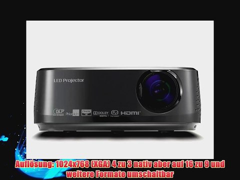 LG HX300G LED-DLP Projektor (Kontrast 2000:1 300 ANSI Lumen XGA 1024x 768 Pixel)