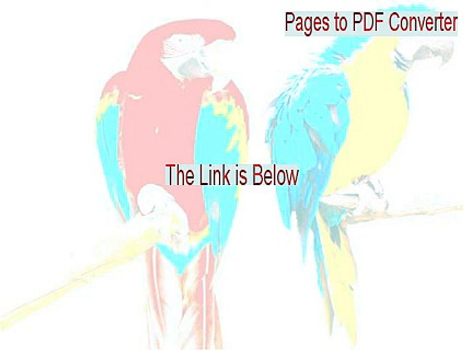 Pages to PDF Converter Crack - Download Now 2015