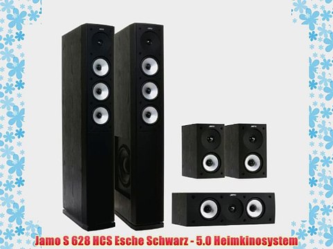 Jamo S 628 HCS Esche Schwarz - 5.0 Heimkinosystem