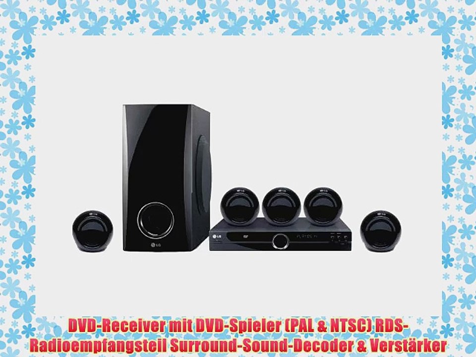 LG HT 304 SU 5.1 Heimkinosystem (DivX-zertifiziert HDMI Upscaler 1080p 300 Watt USB Plus) schwarz