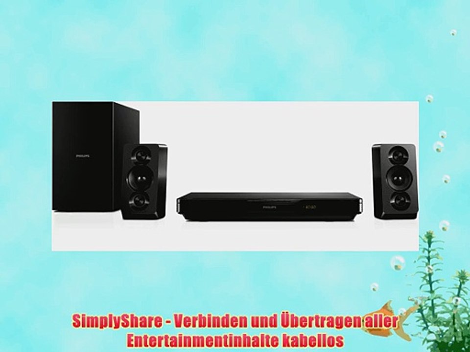 Philips HTB3270/12 2.1 Home Entertainment-System (Full HD 3D Blu-ray Dolby TrueHD SimplyShare