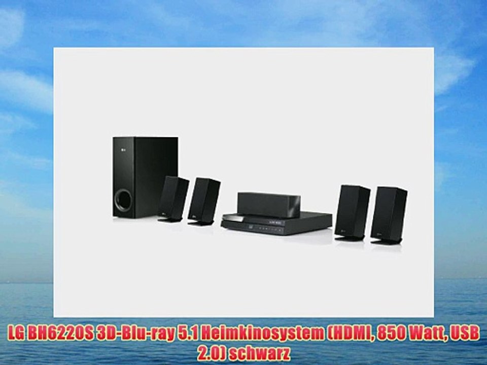 LG BH6220S 3D-Blu-ray 5.1 Heimkinosystem (HDMI 850 Watt USB 2.0) schwarz