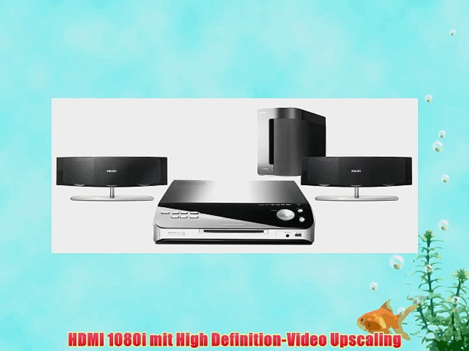 Philips HTS 6510/12 SonoWave Heimkinosystem mit DVD Receiver silber-schwarz