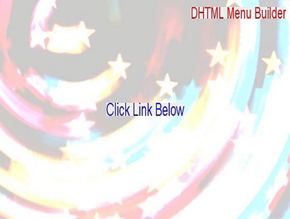 DHTML Menu Builder Crack (Download Now 2015)