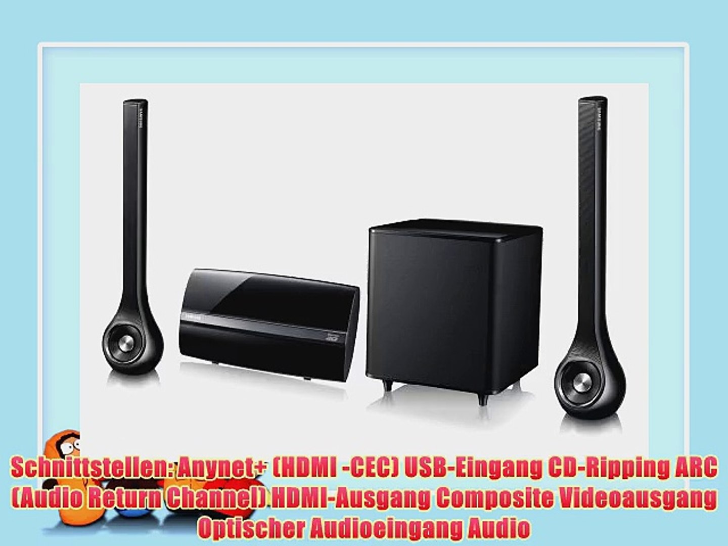 landen geluid betekenis Samsung HT-ES6200 2.1 3D-Blu-ray-Heimkinosystem (400 Watt WiFi) schwarz -  video Dailymotion