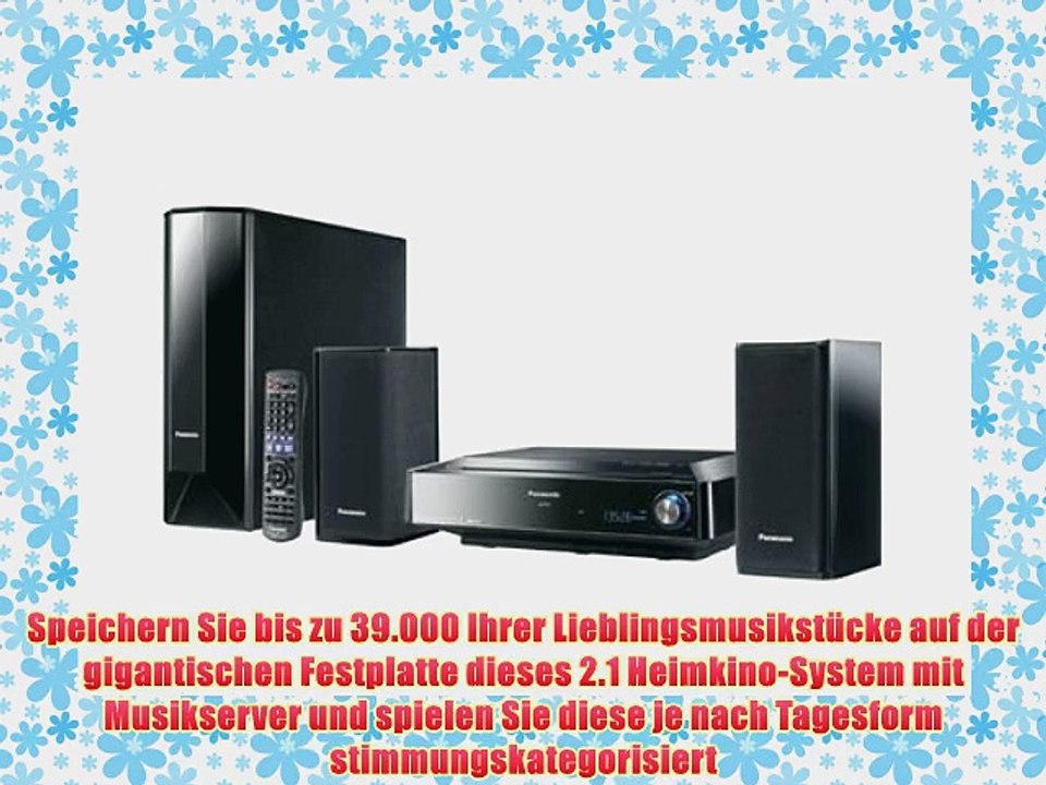 Panasonic SC PTX 7 EG K 2.1 Heimkino-System (DivX-zertifiziert) mit 80 GB Festplatte schwarz